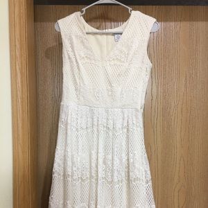 Liz Claiborne White Lace Dress